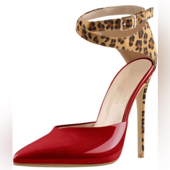 Leopard Suede Pointed Heels - Picture 2 of 10
